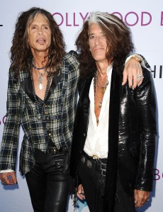 LOS ANGELES, CA - JUNE 22: Steven Tyler and Joe Perry of Aerosmith attends the Hollywood Bowl opening night celebration at The Hollywood Bowl on June 22, 2013 in Los Angeles, California. (Photo by Jason LaVeris/FilmMagic)